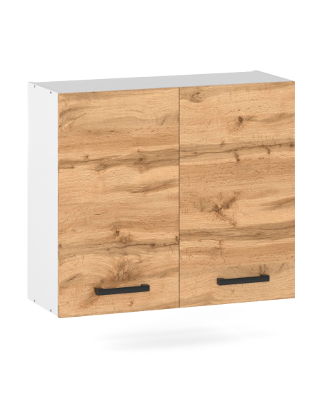 Szafka kuchenna wisząca górna 80 cm z 2 frontami Dąb Wotan | Meble kuchenne system EKO