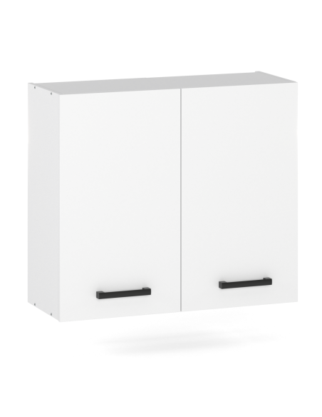 Szafka kuchenna wisząca górna 80 cm z 2 frontami Biały Mat | Meble kuchenne system EKO