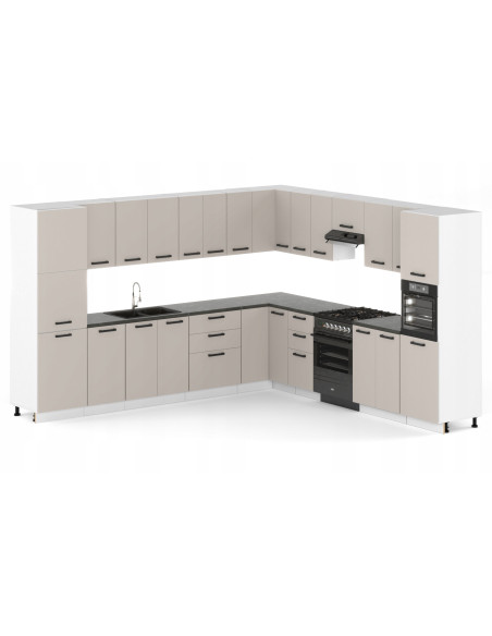 Szafka kuchenna wisząca górna narożna 60x60cm z 2 frontami Kaszmir | Meble kuchenne system EKO