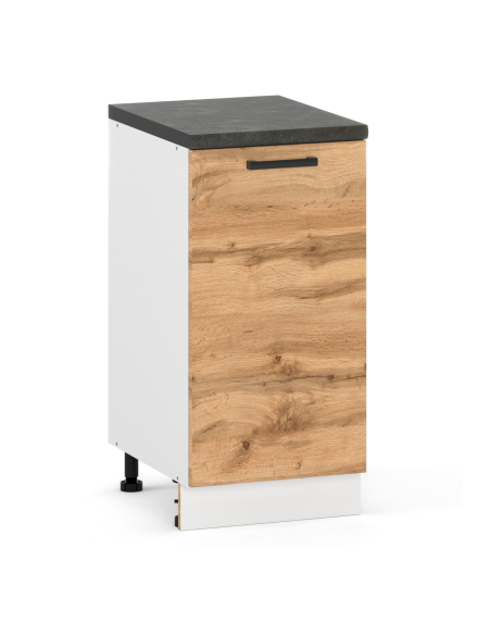 Szafka kuchenna dolna stojąca 40 cm z 1 frontem Dąb Wotan | Meble kuchenne system EKO