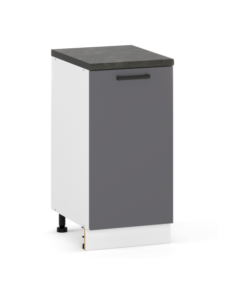 Szafka kuchenna dolna stojąca 40 cm z 1 frontem Antracyt | Meble kuchenne system EKO