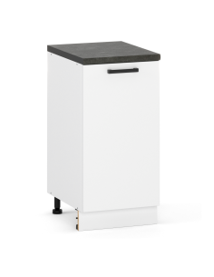 Szafka kuchenna dolna stojąca 40 cm z 1 frontem Biały Mat...