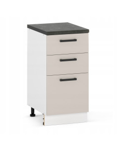 Szafka kuchenna dolna stojąca 40 cm 3 szuflady Kaszmir |...