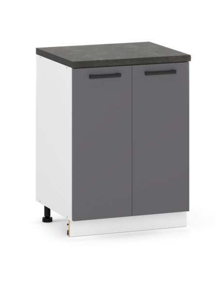 Szafka kuchenna dolna stojąca 60 cm 2 fronty Antracyt | Meble kuchenne system EKO
