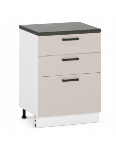 Szafka kuchenna dolna stojąca 60 cm 3 szuflady Kaszmir |...