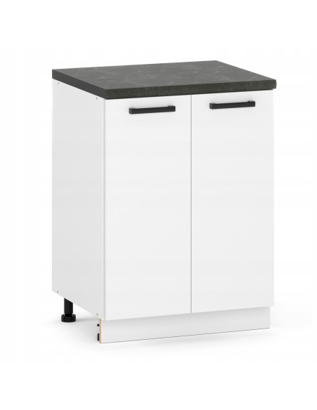 Szafka kuchenna dolna stojąca 60 cm 2 fronty Biały Mat | Meble kuchenne system EKO