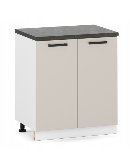Szafka kuchenna dolna stojąca 80 cm 2 fronty Kaszmir | Meble kuchenne system EKO
