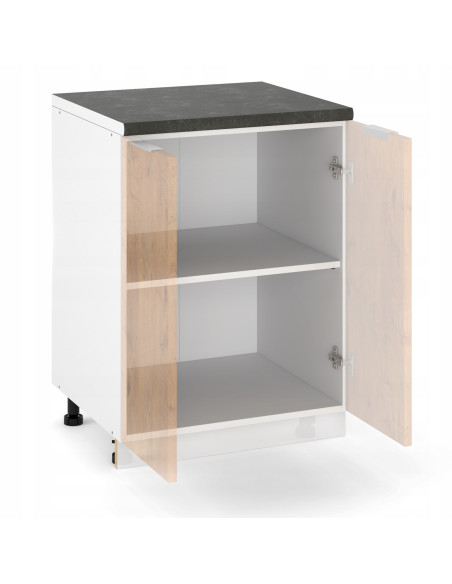 Szafka kuchenna dolna stojąca 80 cm 2 fronty Kaszmir | Meble kuchenne system EKO
