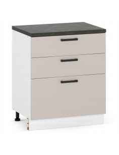 Szafka kuchenna dolna stojąca 80 cm 3 szuflady Kaszmir |...