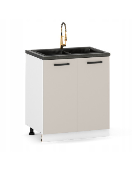 Szafka kuchenna dolna stojąca 80 cm 2 fronty pod zlew Kaszmir | Meble kuchenne system EKO