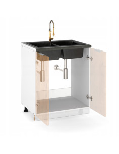 Szafka kuchenna dolna stojąca 80 cm 2 fronty pod zlew... 2