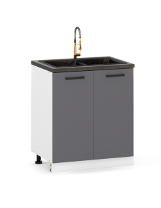 Szafka kuchenna dolna stojąca 80 cm 2 fronty pod zlew...