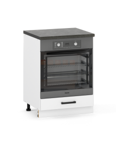 SZAFKA POD ZABUDOWE PIEKARNIKA, PIEKARNIK 60CM BIAŁY MAT