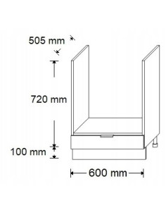 SZAFKA POD ZABUDOWE PIEKARNIKA, PIEKARNIK 60CM BIAŁY MAT 2