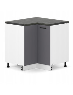 SZAFKA KUCHENNA NAROŻNA STOJĄCA DOLNA 90x90cm GRAFIT