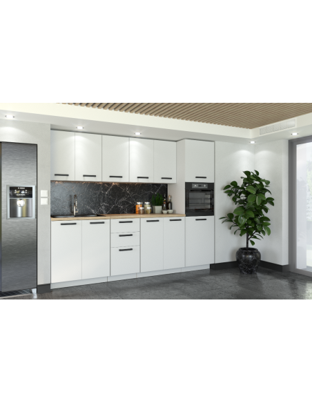 Szafka kuchenna dolna wysoka słupek pod piekarnik słup 60 cm 2 fronty Biały Mat | Meble kuchenne system EKO