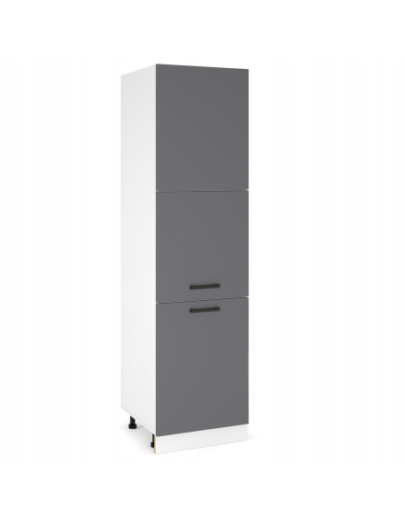 Szafka kuchenna dolna wysoka słupek gospodarczy słup 60 cm 3 fronty Antracyt | Meble kuchenne system EKO