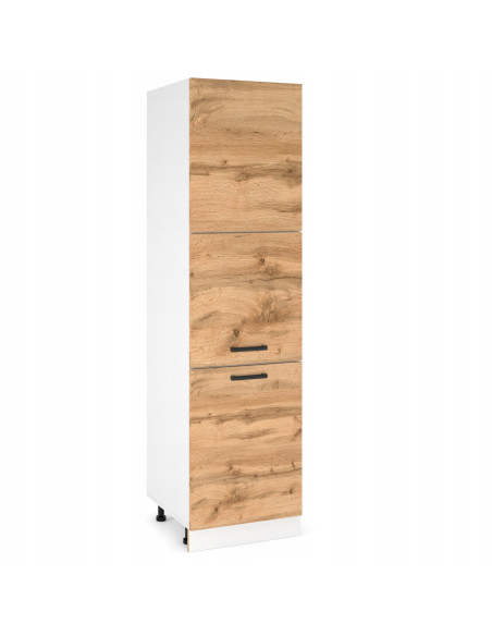 Szafka kuchenna dolna wysoka słupek gospodarczy słup 60 cm 3 fronty Dąb Wotan | Meble kuchenne system EKO