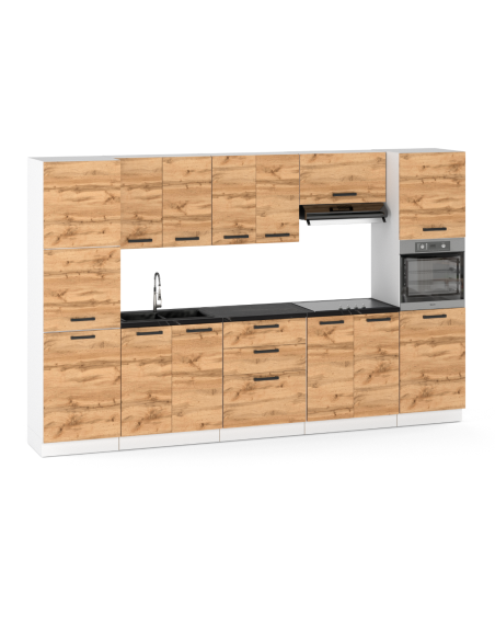 Szafka kuchenna dolna wysoka słupek gospodarczy słup 60 cm 3 fronty Dąb Wotan | Meble kuchenne system EKO