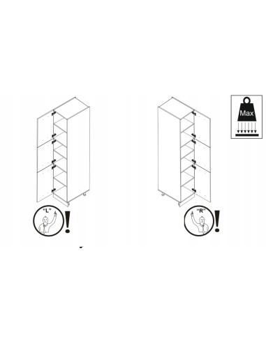 Szafka kuchenna dolna wysoka słupek...