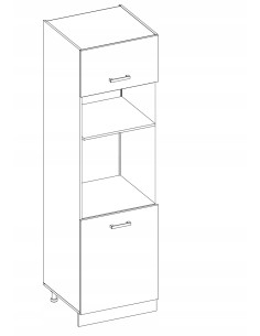 SZAFKA KUCHENNA SŁUPEK DO ZABUDOWY PIEKARNIKA I MIKROFALI... 2