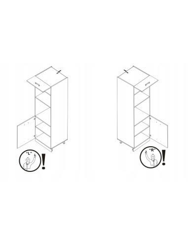 SZAFKA KUCHENNA SŁUPEK DO ZABUDOWY...