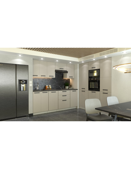 Szafka kuchenna dolna wysoka słupek gospodarczy słup 60 cm 3 fronty Kaszmir | Meble kuchenne system EKO