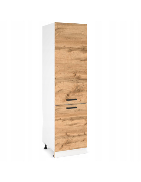 SZAFKA KUCHENNA STOJĄCA SŁUPEK KUCHENNY DO ZABUDOWY LODÓWKI DĄB WOTAN 60CM