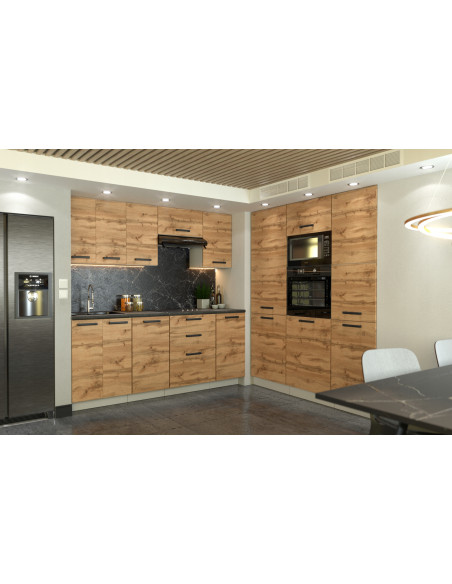 SZAFKA KUCHENNA STOJĄCA SŁUPEK KUCHENNY DO ZABUDOWY LODÓWKI DĄB WOTAN 60CM