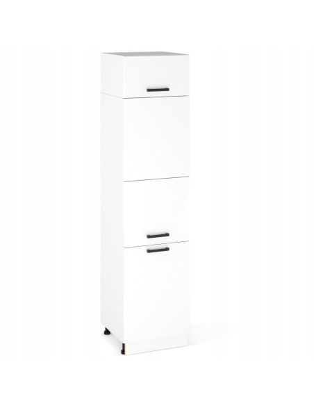 SZAFKA KUCHENNA WISZĄCA NADSTAWKA NAD LODÓWKĘ KOMIN PAWLACZ 60cm BIAŁY MAT