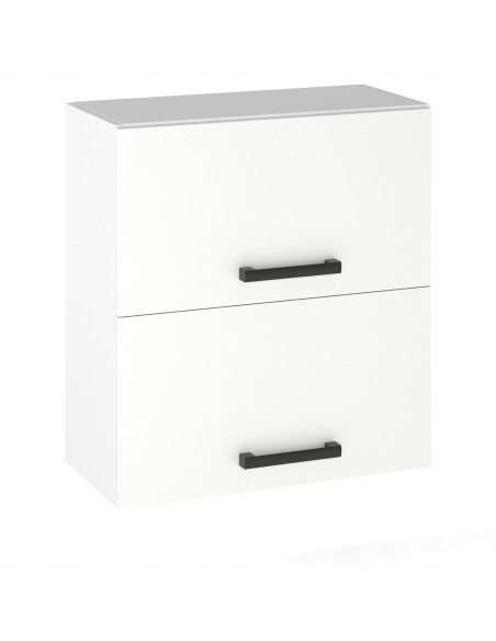 SZAFKA KUCHENNA GÓRNA WISZĄCA KLAPOWA BIAŁY MAT 60CM MEBLE KUCHENNE KUCHNIA