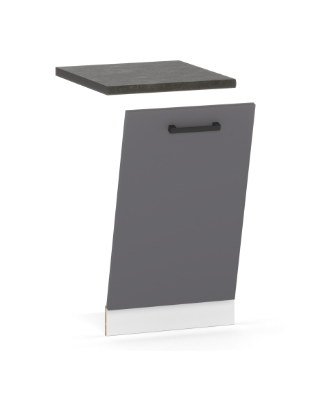 SZAFKA KUCHENNA FRONT DO ZABUDOWY ZMYWARKI 45CM GRAFIT
