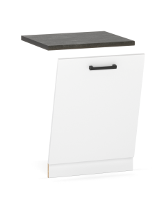 SZAFKA KUCHENNA FRONT DO ZABUDOWY ZMYWARKI 60CM BIAŁY MAT