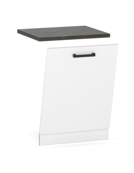 SZAFKA KUCHENNA FRONT DO ZABUDOWY ZMYWARKI 60CM BIAŁY MAT