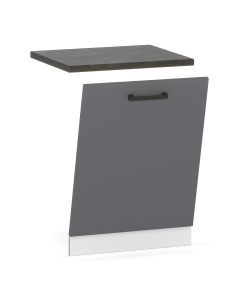 SZAFKA KUCHENNA FRONT DO ZABUDOWY ZMYWARKI 60CM GRAFIT