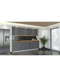 SZAFKA KUCHENNA FRONT DO ZABUDOWY ZMYWARKI 60CM GRAFIT 2