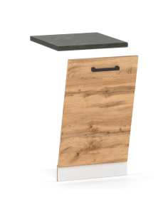 SZAFKA KUCHENNA FRONT DO ZABUDOWY ZMYWARKI 45CM DĄB WOTAN