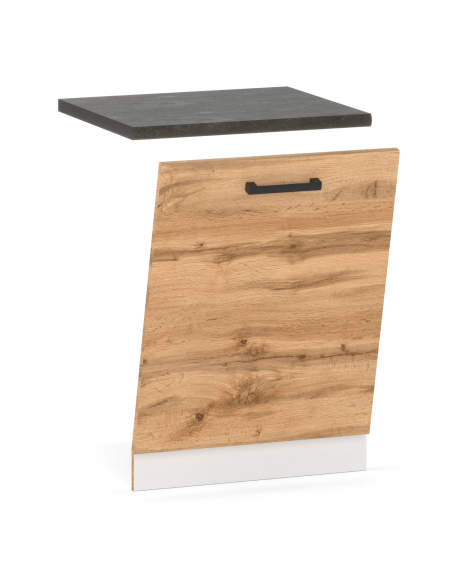SZAFKA KUCHENNA FRONT DO ZABUDOWY ZMYWARKI 60CM DĄB WOTAN