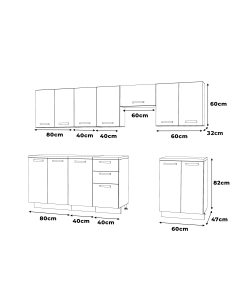 Meble kuchenne Zestaw mebli kuchennych Kuchnia Mediolan... 2