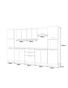 Meble kuchenne Zestaw mebli kuchennych Kuchnia Milan... 2