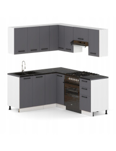 Meble kuchenne Zestaw mebli kuchennych narożnych Kuchnia...