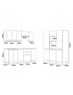 Meble kuchenne Zestaw mebli kuchennych narożnych Kuchnia... 2
