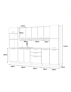 Meble kuchenne Zestaw mebli kuchennych Kuchnia Milan... 2