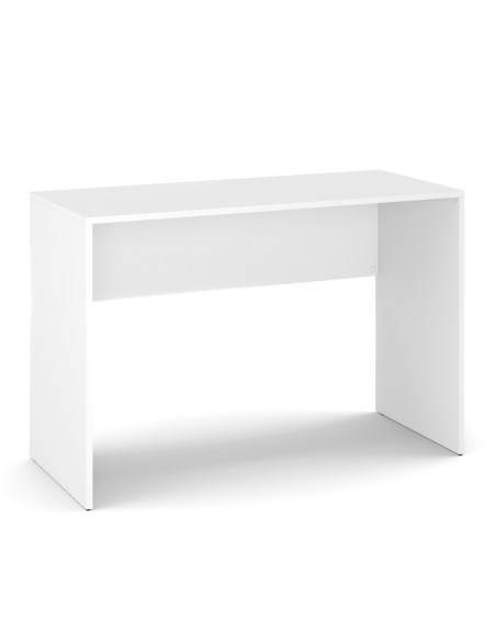 BIURKO SZKOLNE WOLNOSTOJĄCE 120 CM PROSTE KLASYCZNE STOLIK BIAŁY MAT