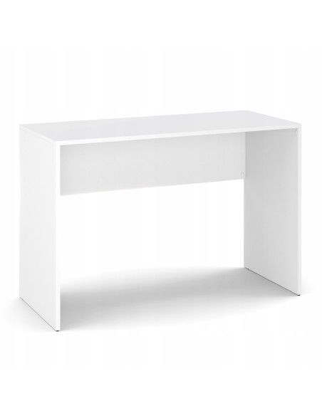 BIURKO SZKOLNE WOLNOSTOJĄCE 120 CM PROSTE KLASYCZNE STOLIK BIAŁY MAT