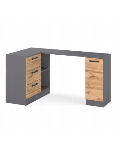 BIURKO NAROŻNE NOWOCZESNE SZUFLADY...