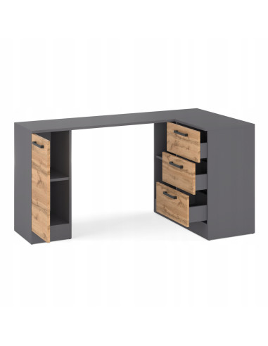 BIURKO NAROŻNE NOWOCZESNE SZUFLADY...