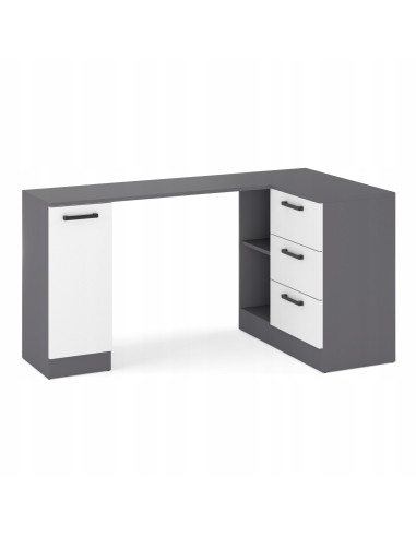 BIURKO NAROŻNE NOWOCZESNE SZUFLADY...